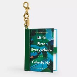 Coach little Fires Everywhere by Celeste Ng Book Bag Charm